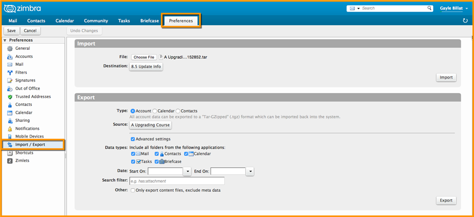 Did You Know Importing Into And Exporting From Zimbra Zimbra Blog